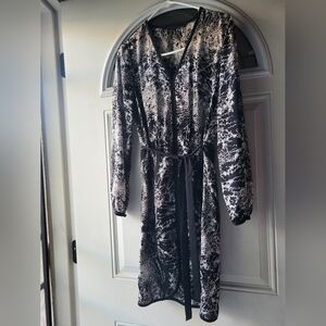 BCBGMaxAzria Monochrome Long Sleeve Dress